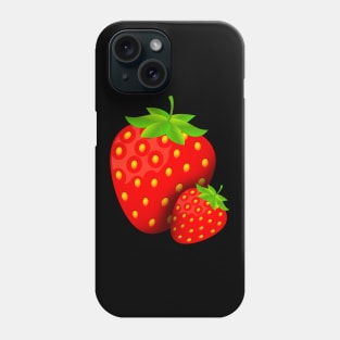 Fresh Strawberries Fruit Vegetarian Vegan Fruits Phone Case