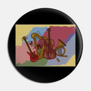 Musical instruments Pin