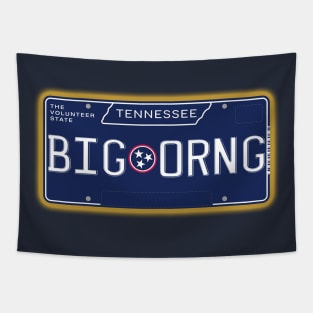 TN License Plate- BIG ORNG Tapestry