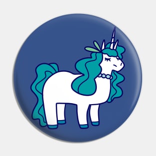 Blue Unicorn Pin