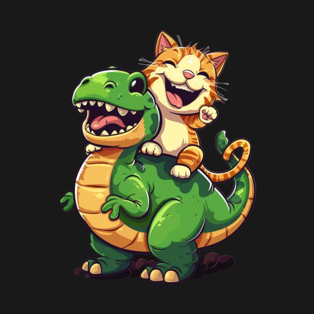 Cat Dinosaur Carnage by RazonxX