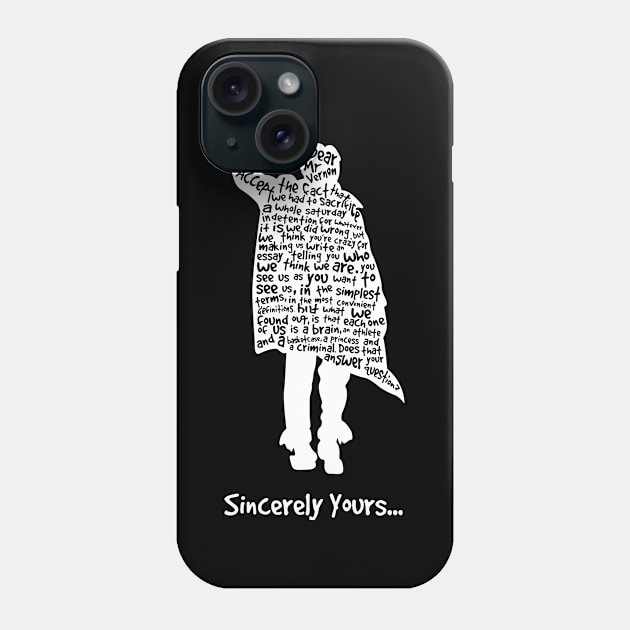 The Breakfast Club - Sincerely Yours 2 Phone Case by Ahana Hilenz