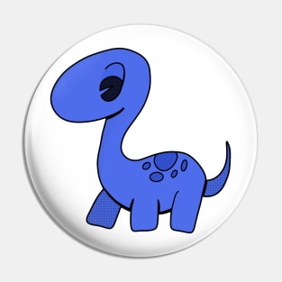 An Adorable Blue Dinosaur Pin