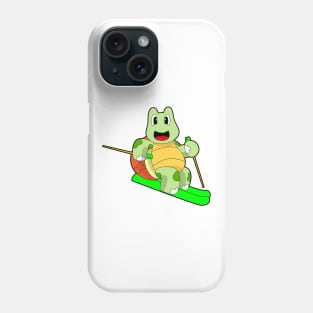 Turtle Skier Ski Phone Case