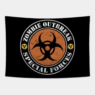 Zombie Outbreak Special Forces Tapestry