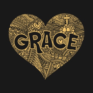 God's grace. Doodle illustration. T-Shirt