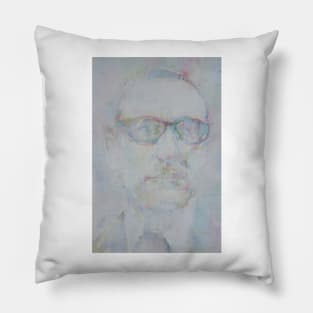 WILLIAM S. BURROUGHS watercolor and acryliic portrait Pillow
