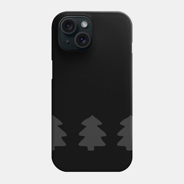 Addams Christmas Trees Phone Case by XOOXOO