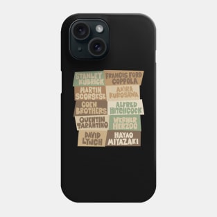 Greatest Movie Directors - Blockletter Typo Style Series Phone Case