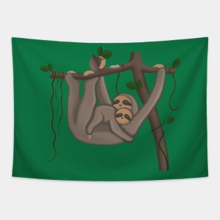 Cute Sloth Tapestry