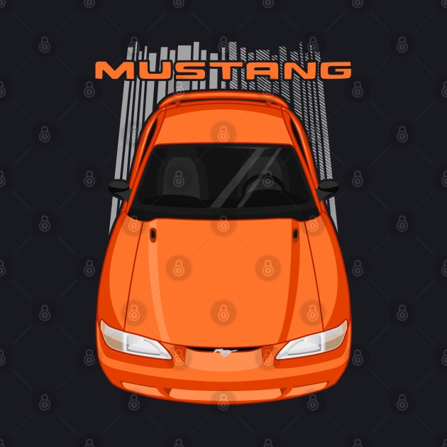 Mustang GT 1994 to 1998 SN95 - Orange bright tangerine by V8social