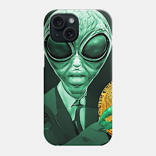 Alien Bitcoin Collectors Mars Invasion Sci-fi Phone Case