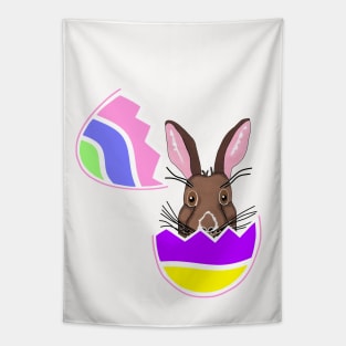 Happy Easter Chocolate Bunny - Cute Easter Bunny Art Tapestry