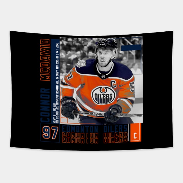 Connor Mcdavid Paper Poster Tapestry by art.Hamdan