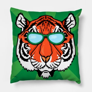 tiger face mask Pillow