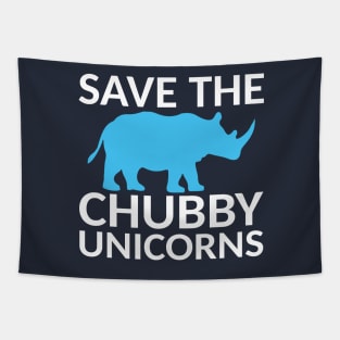 Save The Chubby Unicorns Tapestry