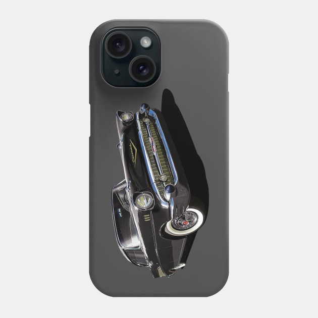 1957 chevrolet bel air in black Phone Case by candcretro