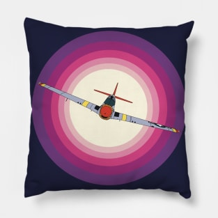 P-51 Mustang Sunrise Pillow