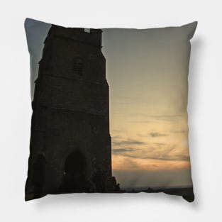 Glastonbury Tor at Sunset Pillow