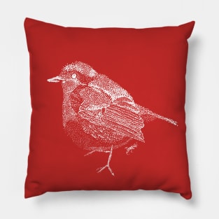 Little Inverted Robin Redbreast Pillow