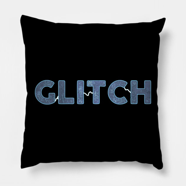 Glitch Logo Pillow by MontisEcho