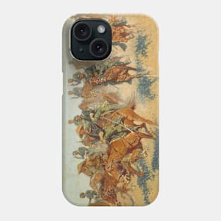 On the Southern Plains by Frederic Remington Phone Case