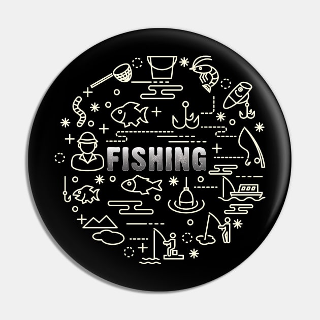 Funny Fishing Pin by Riyadkhandaker