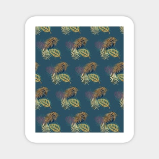 Tropical  leaves Pattern, Tropical Gift  , Summer Holidays Magnet