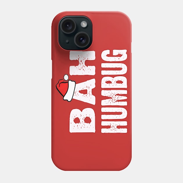 Bah Humbug Cheap Ugly Christmas Xmas Sweater Phone Case by CoolApparelShop