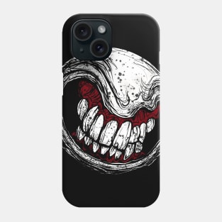 Gnarly Smiley Moon Phone Case