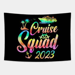 Cruise Squad 2023 Summer Vacation Family Friend Travel Group Tapestry