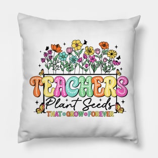 Floral Teacher, Teach Love Inspire, Teacher Appreciation Pillow