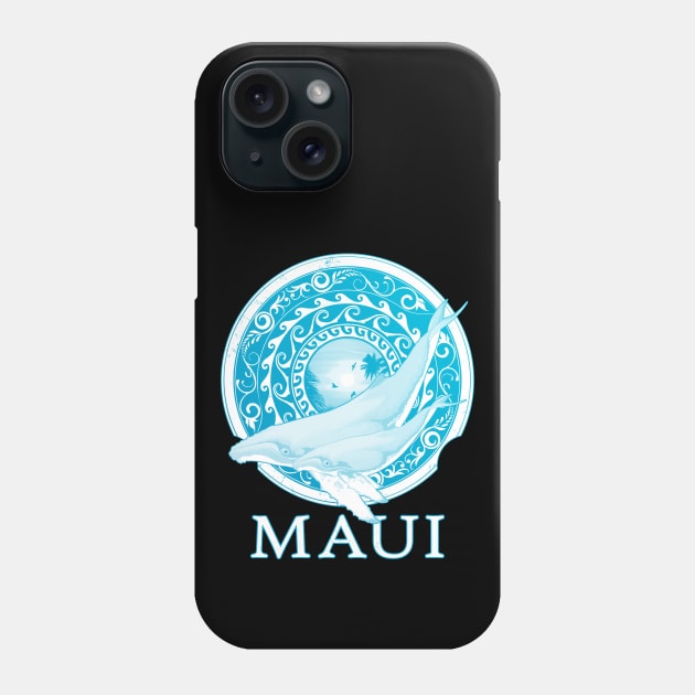 Humpback whales Shield of Maui Phone Case by NicGrayTees