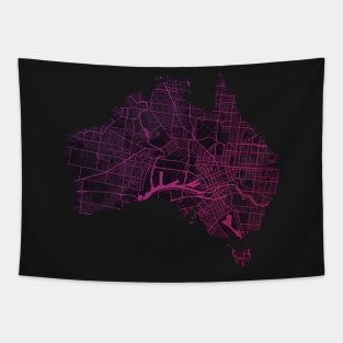 Melbourne Map Tapestry