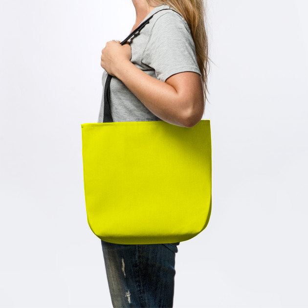 bright yellow tote bag