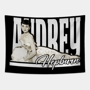 Hepburn's Enchanting Smile Audrey Hepburn Vintage Glam Tee Tapestry