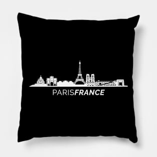 Paris City Skyline Pillow