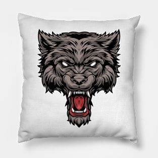 Dangerous and Scary Wolf Pillow