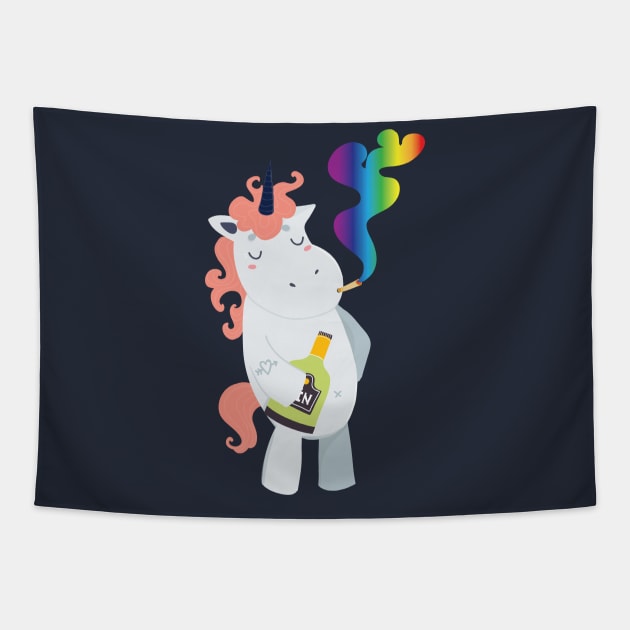 Too Cool For School Tapestry by oksmash