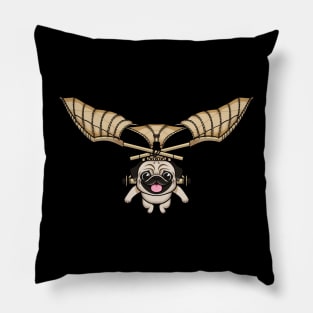 Pugtastic Contraption: Steampunk Aviator Pillow