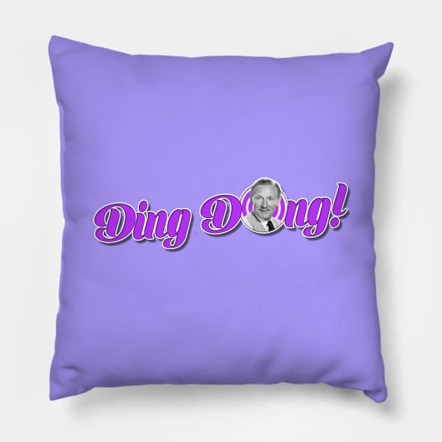 Ding Dong! Pillow by JJW Clothing