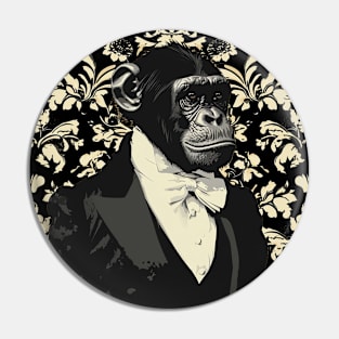 monkey gentleman Pin