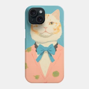 Vintage Aesthetic Cat Painting Phone Case