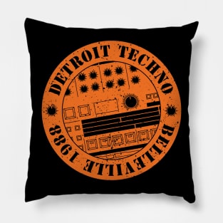 909 Drum Machine Detroit Techno Pillow