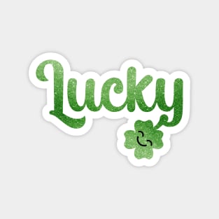 Lucky Irish with Cute Four Leaf Clover Magnet