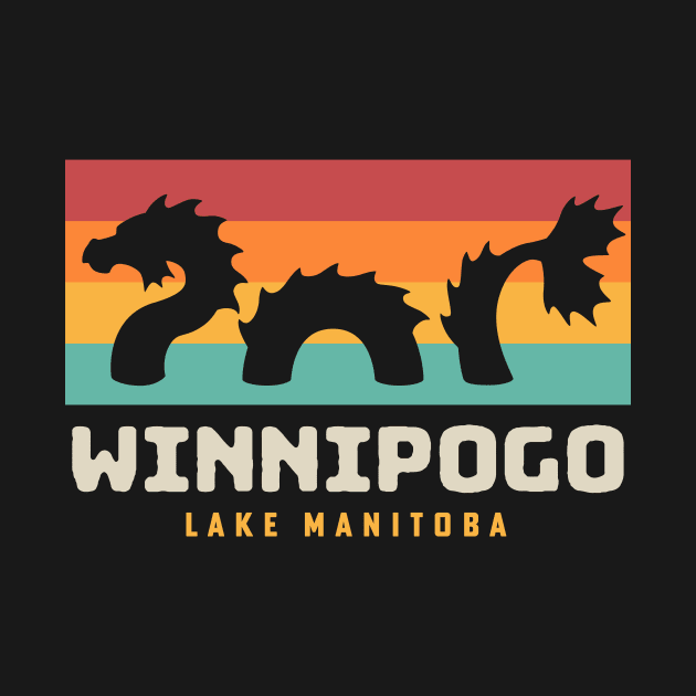 Winnipogo Lake Monster Sea Monster Lake Manitoba by PodDesignShop