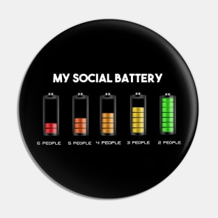 my social battery, funny social battery Pin