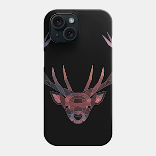 Deer Low Poly Double Exposure Art Phone Case