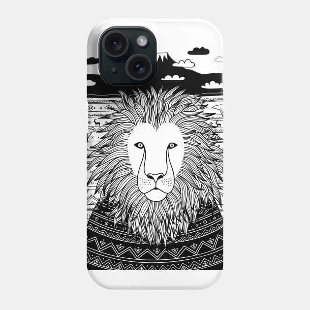 Boho Lion Phone Case by yuliia_bahniuk