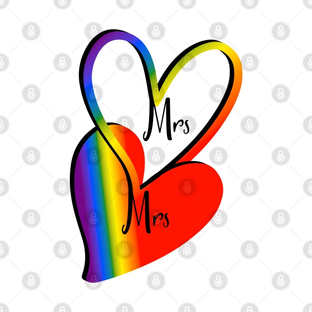 Gay Love, Mrs and Mrs, LGBTQ, Gay Wedding by KZK101